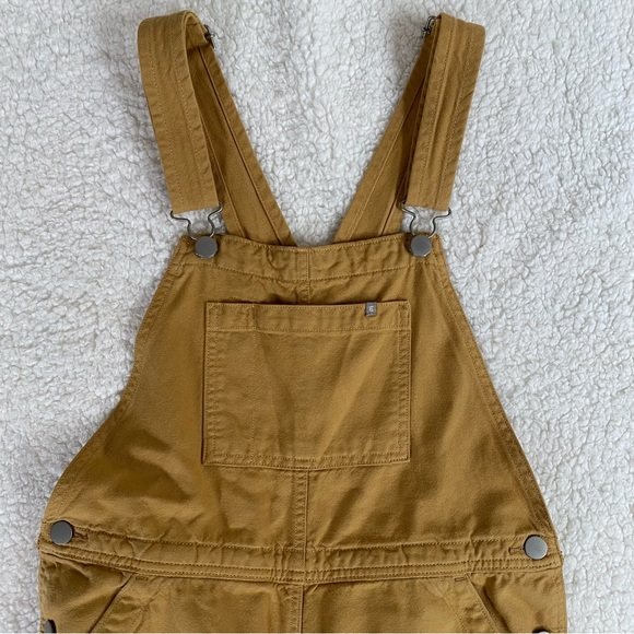 Everlane The Canvas Overalls in Mustard - Picture 5 of 7